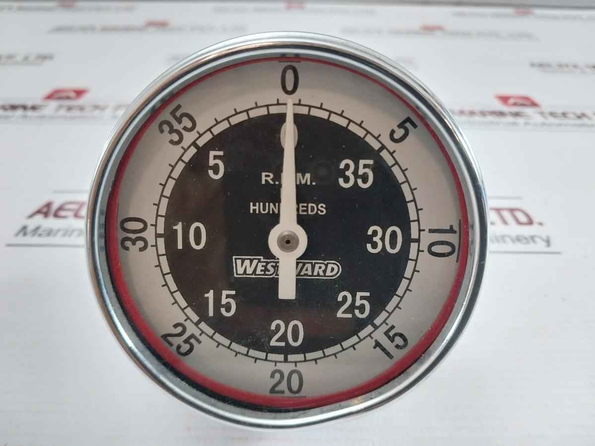 Westward 0 To 35 R.P.M. Analog Dial Tachometer