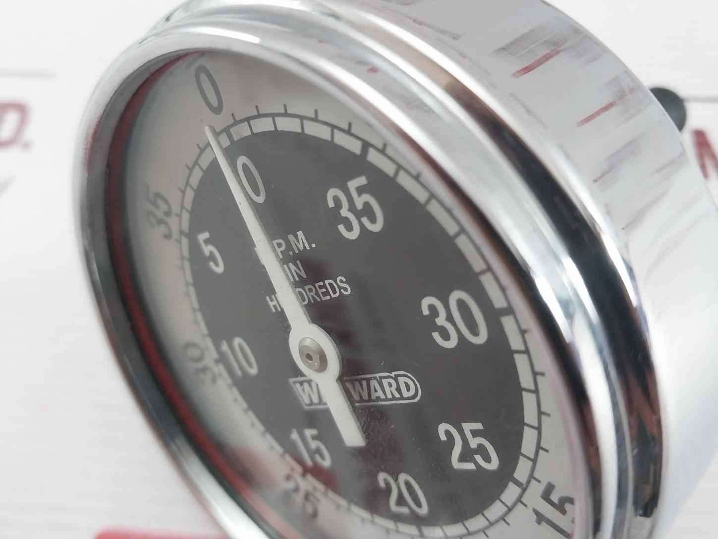 Westward 0 To 35 R.P.M. Analog Dial Tachometer