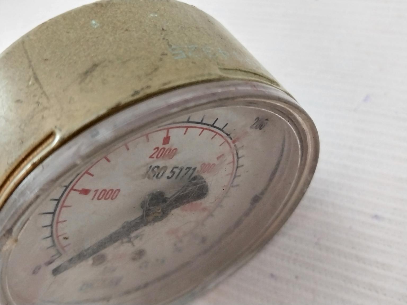 Wika 0-315 Bar Oxygen Pressure Gauge 0-4500 Psi