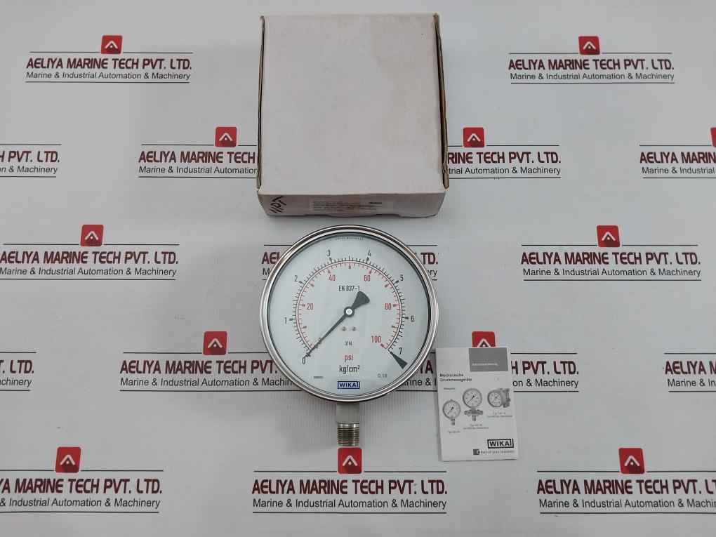 Wika 230.20.160, 0-100 Psi/0-7 Kg-cm2 Pressure Gauge