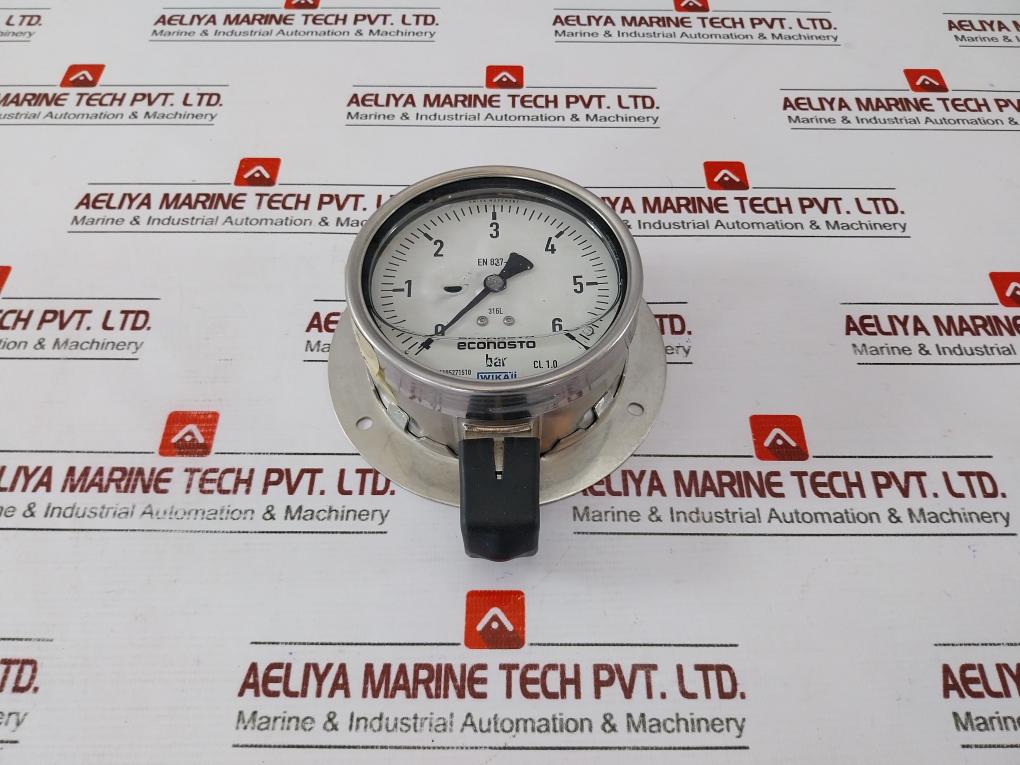 Wika En 837-1 Pressure Gauge 0-6 Bar 316l 100mm 1/2"Bsp