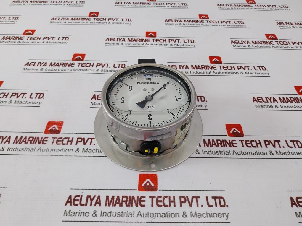 Wika En 837-1 Pressure Gauge 0-6 Bar 316l 100mm 1/2"Bsp