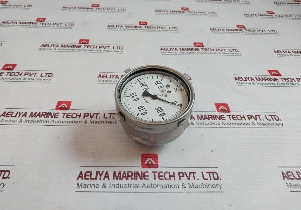 Wika En 837-3 Pressure Gauge 0–0.25 Bar Kl.1.6 1.4571 Stainless Steel