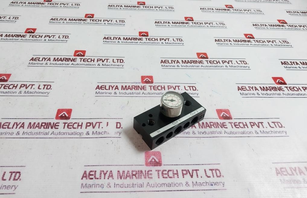 Wika Pressure Gauge 0-145 Psi/0-10 Bar, G1/4" Block