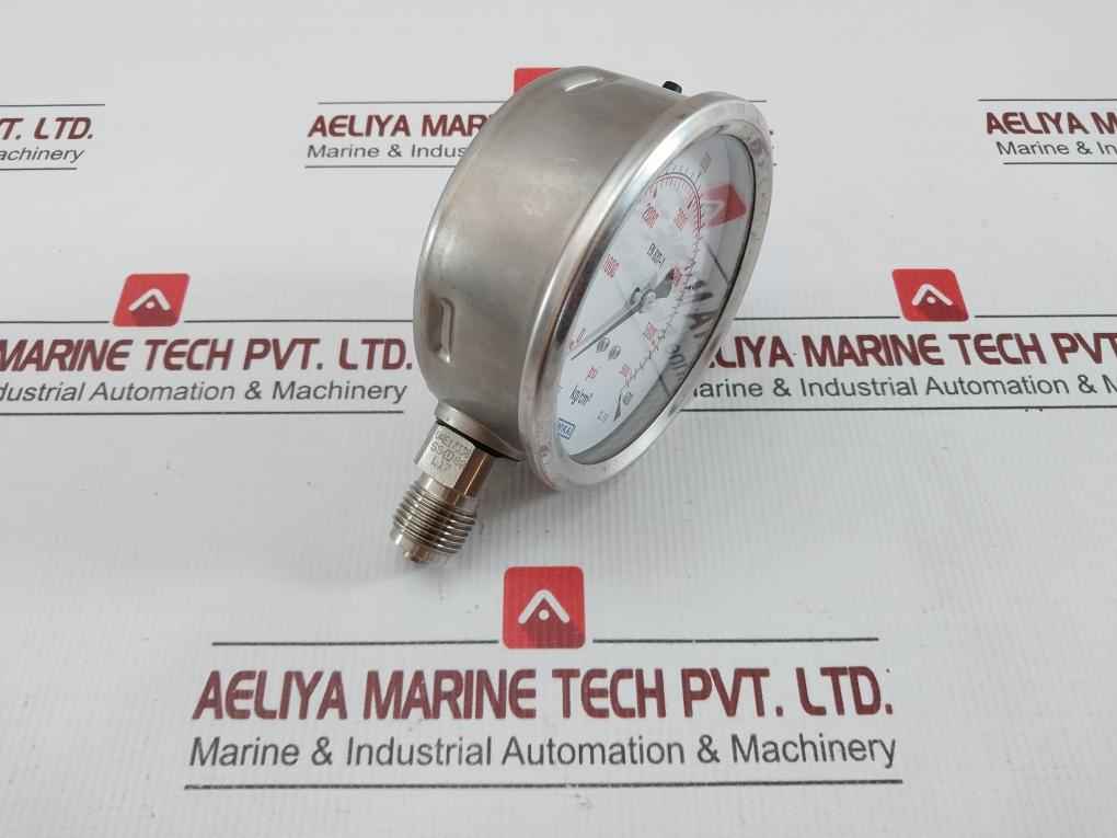 Wika Pressure Gauge 0-400 Kg/Cm2 & Psi 232.50 Part No. 232.53.100