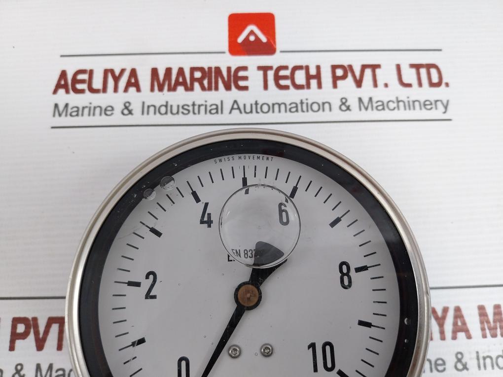 Wika Pressure Gauge 0 To 10 Bar Part No En 837-1