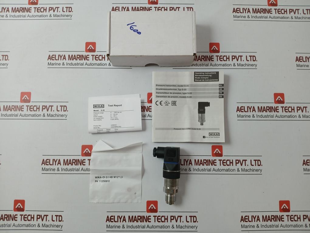 Wika Pressure Sensor Transmitter Power Supply 8…35V…Max 25Ma, S-20