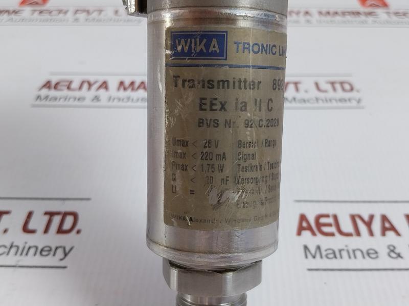 Wika Pressure Transmitter 0-1,6 Bar Abs 892.13.900-050