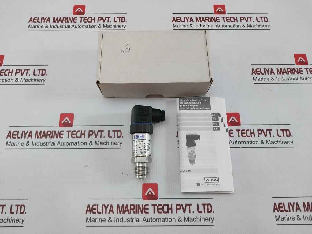 Wika S-10 25 Bar 4–20 Ma Pressure Transmitter 9021329 Dc 10–30 V