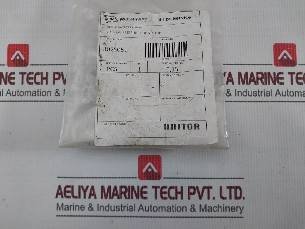 Wilhelmsen 3025051 Pressure Connector