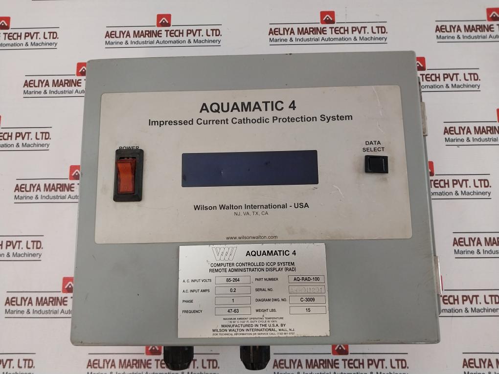 Wilson Walton Aq-rad-100 Impressed Current Cathodic Protection System 47-63Hz 100-240V