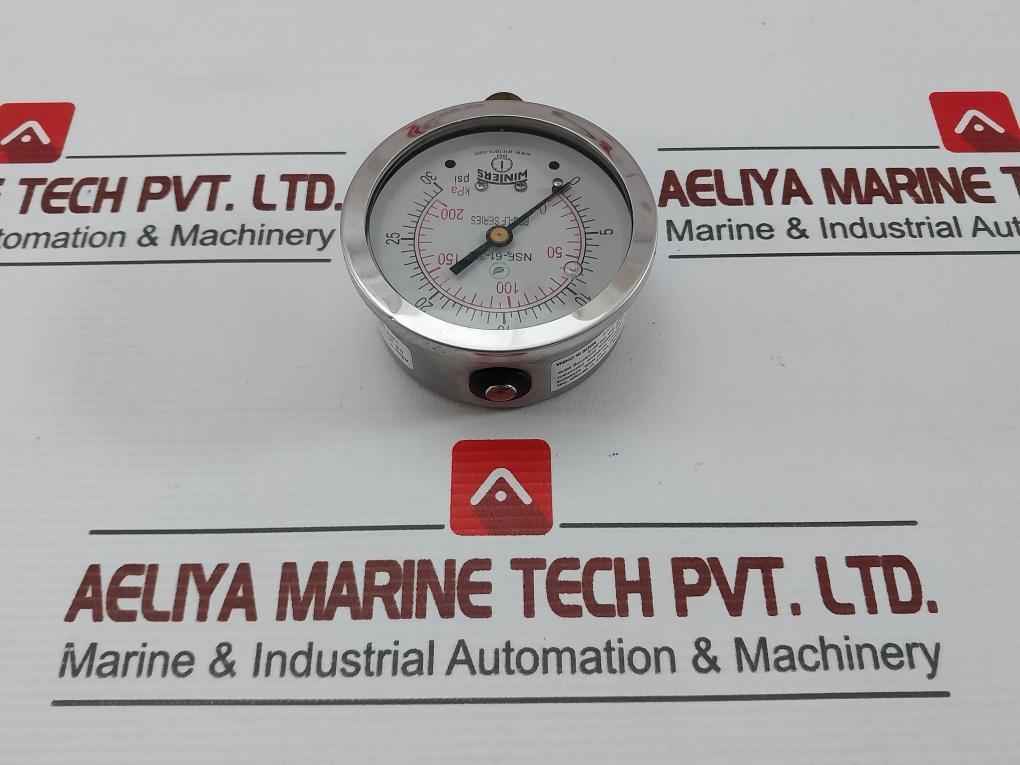 Winters Nsf-61-372 Dual Pressure Gauge 0-200 Kpa 0-30 Psi