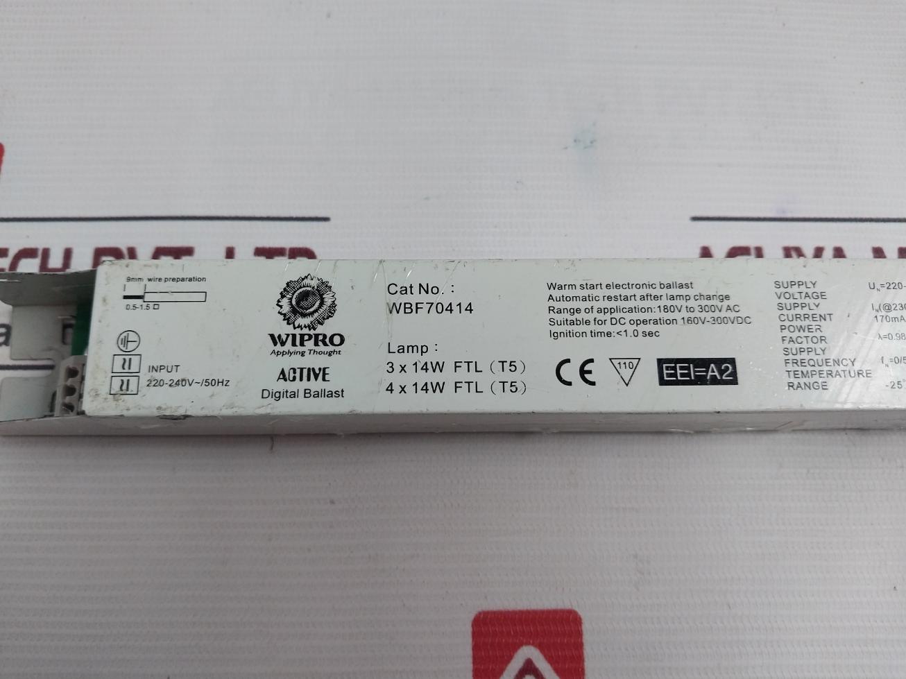Wipro Wbf70414 Active Digital Ballast 220-240V/50Hz
