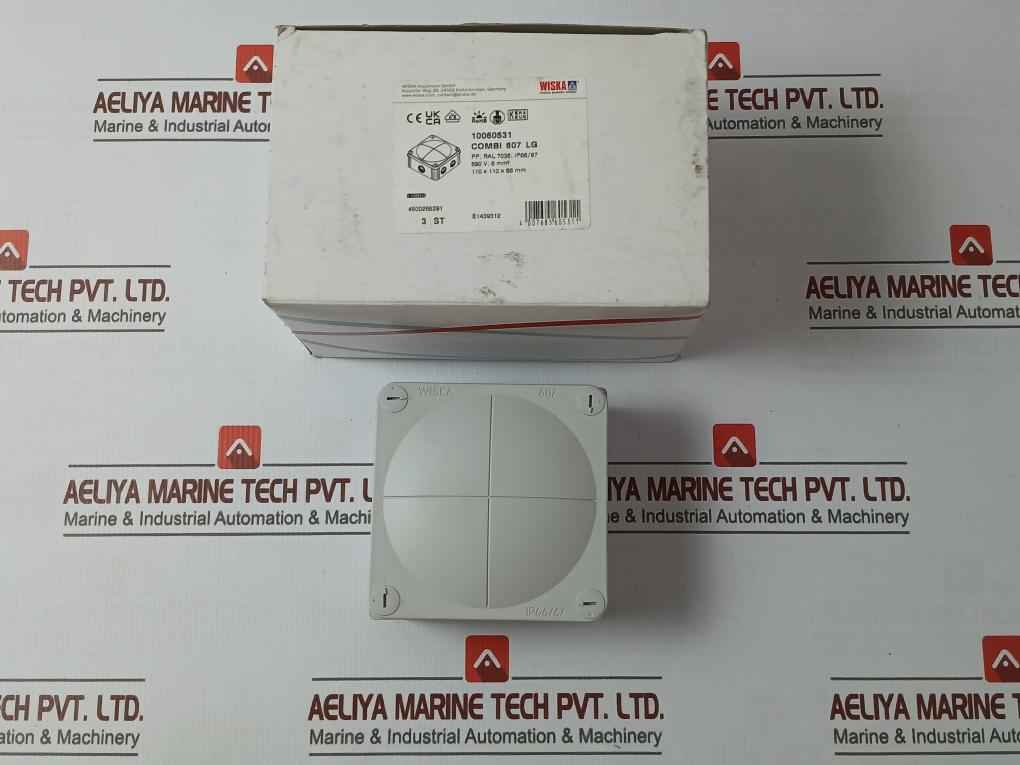 Wiska 10060531 Junction Box 110X110X66Mm 690V-ip66/67