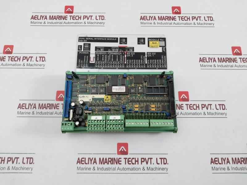 With Used Condition Dual Serial Interface Module Lyngso Marine 962.002.300/04-b