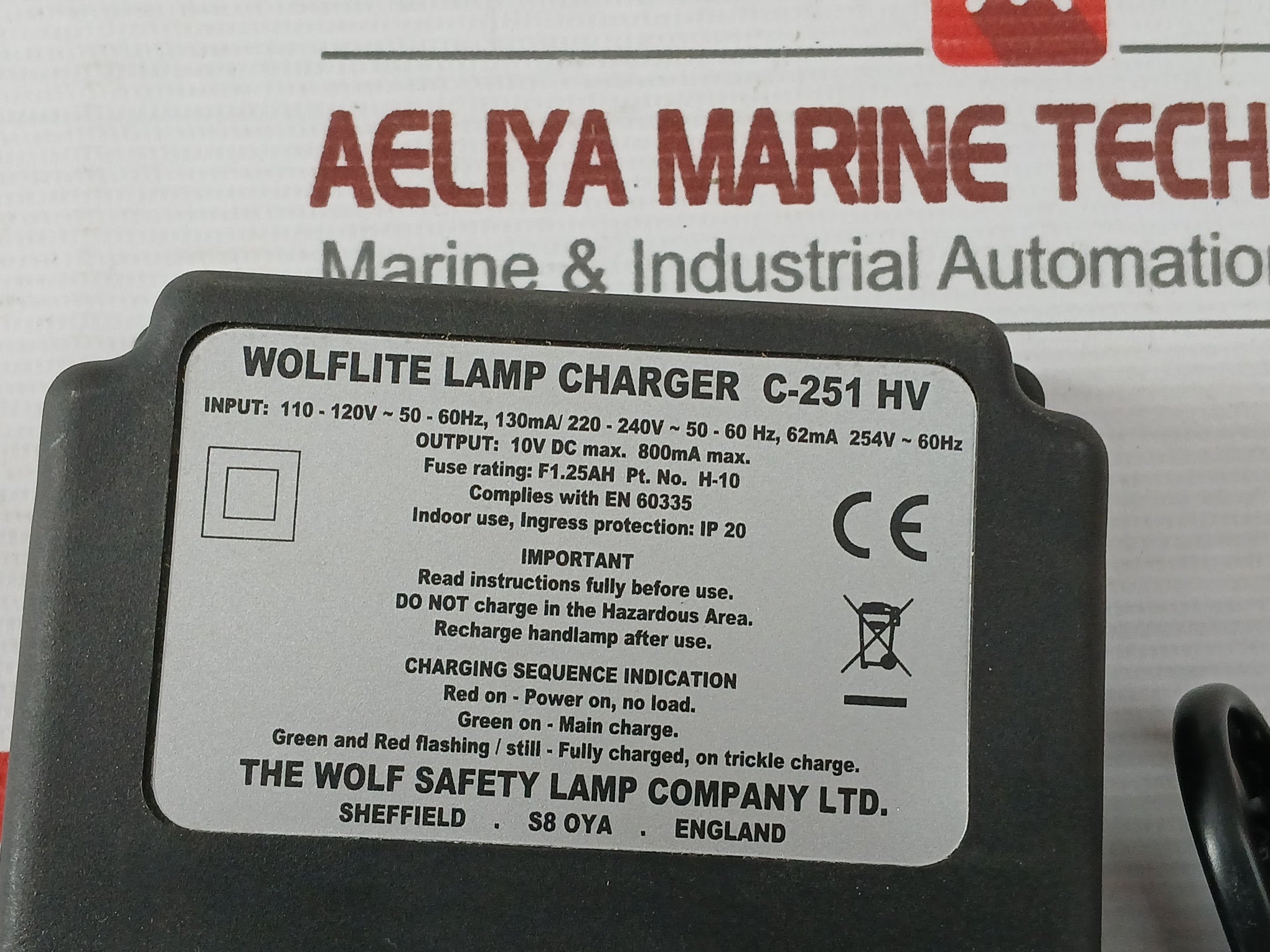 Wolf c-251 hv wolflite handlamp charger