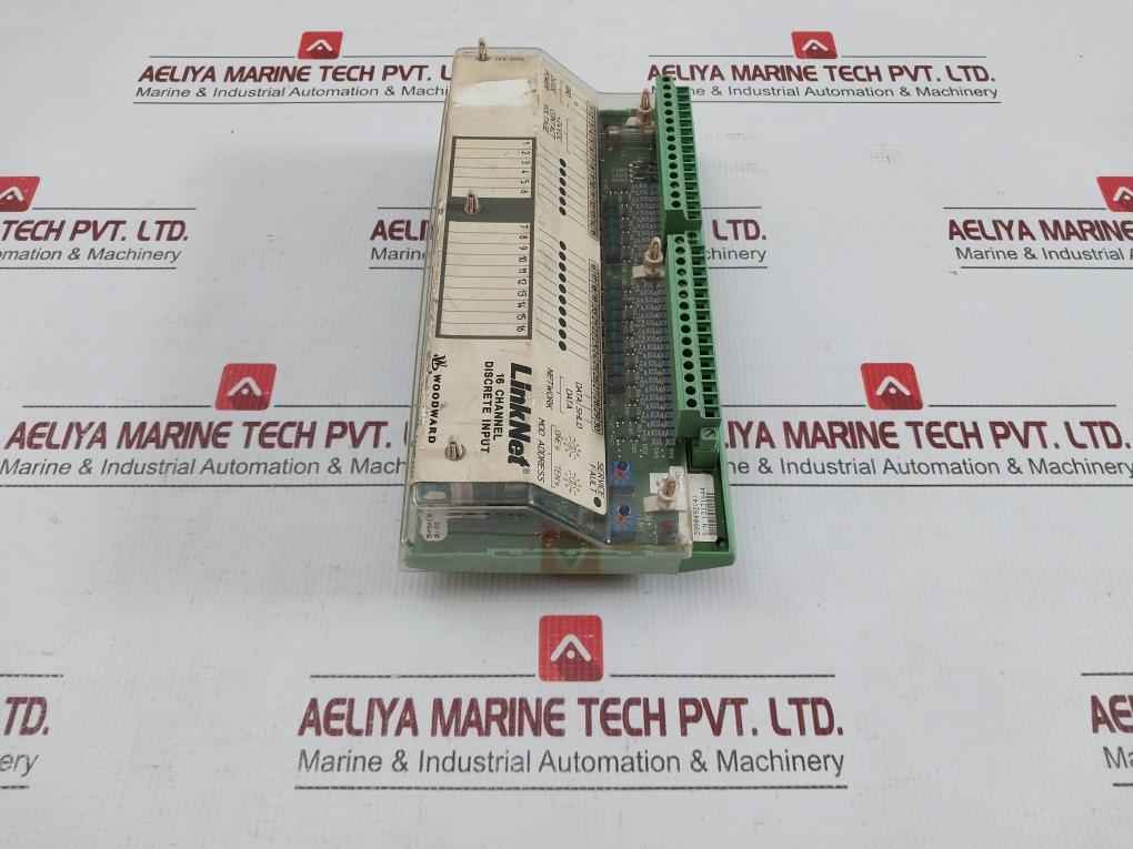 Woodward 18-32Vdc 14.2W Linknet 16 Channel Discrete Input Module 9905-971