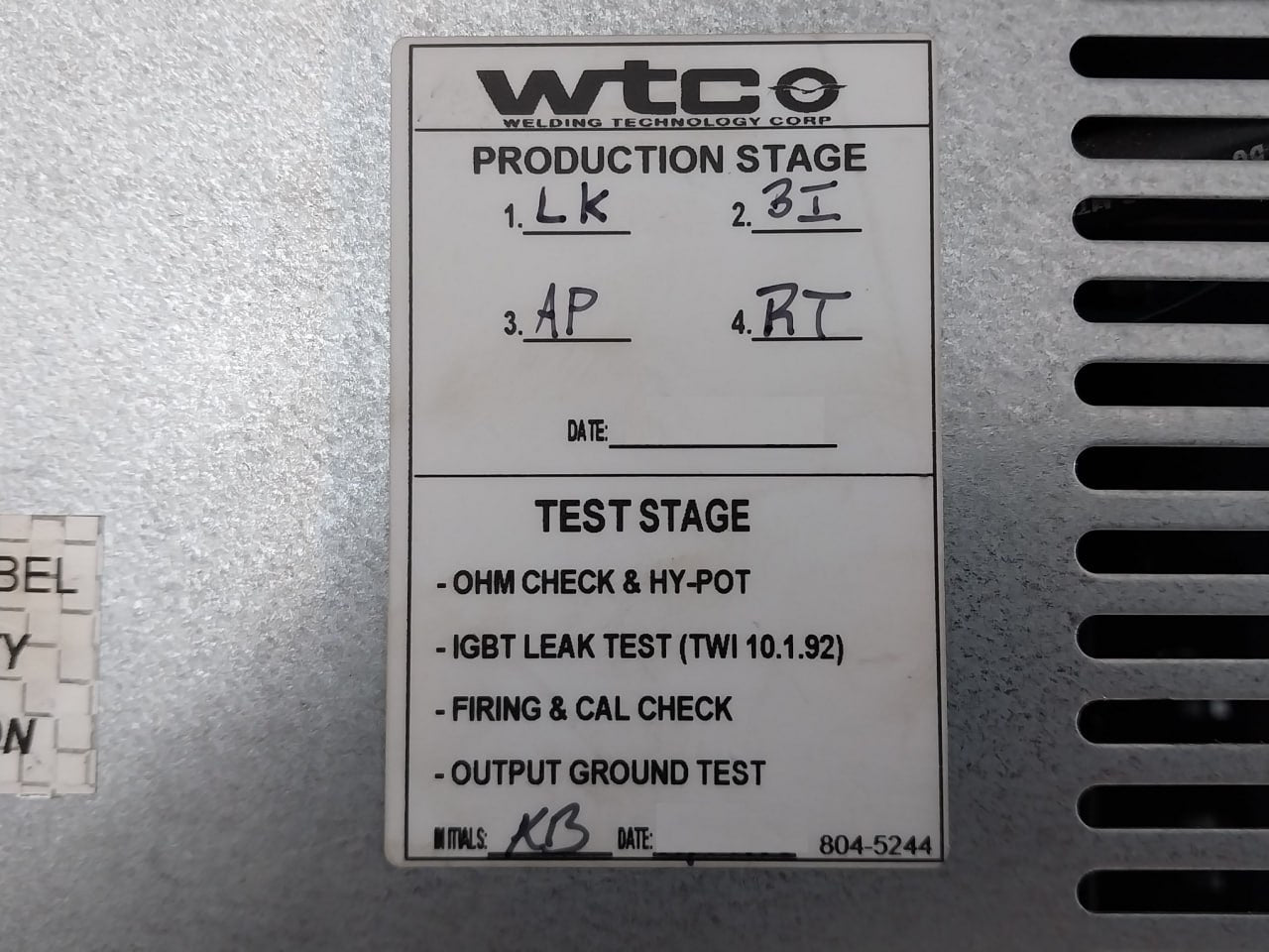 Wtc 902-1300Rvr Mfdc Inverter 350-500 Vac 917-0200Vr