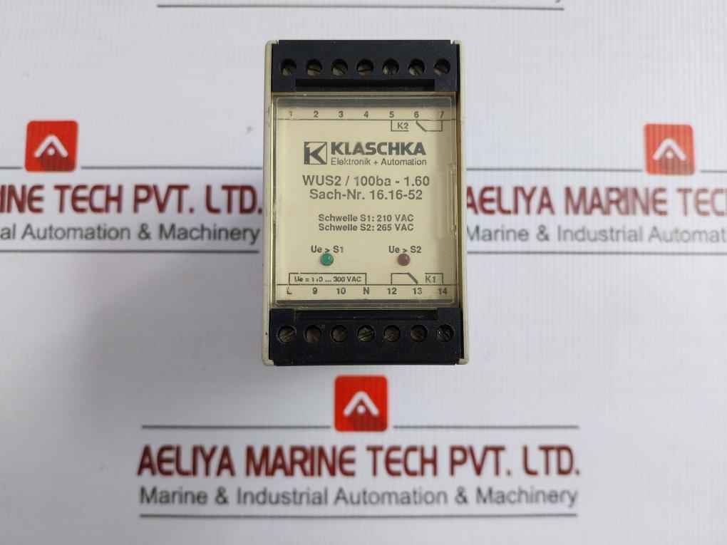 Wus2/100Ba-1.60 Power Measuring Relay Klaschka 110-300V/35-65Hz