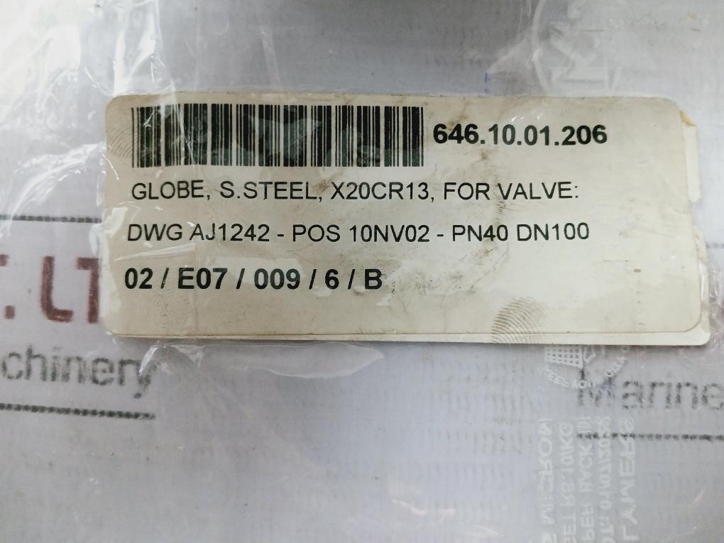 X20CR13 PN40 DN100 Globe Valve, FTC X20CR13