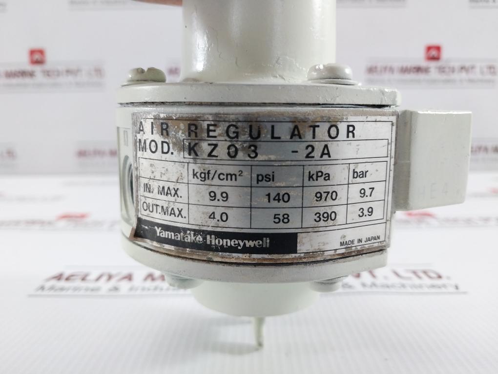 Yamatake-Honeywell-9-9-Kgf-Cm2-140-Psi-Pneumatic-Air-Pressure-Regulator-Kz03-2A-208789-8