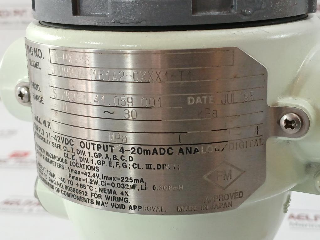 Yamatake-Honeywell-Pressure-Transmitter-11-42vdc-Dstj3000-Jtd920a-1e1a2-Cxxx1-T1-9