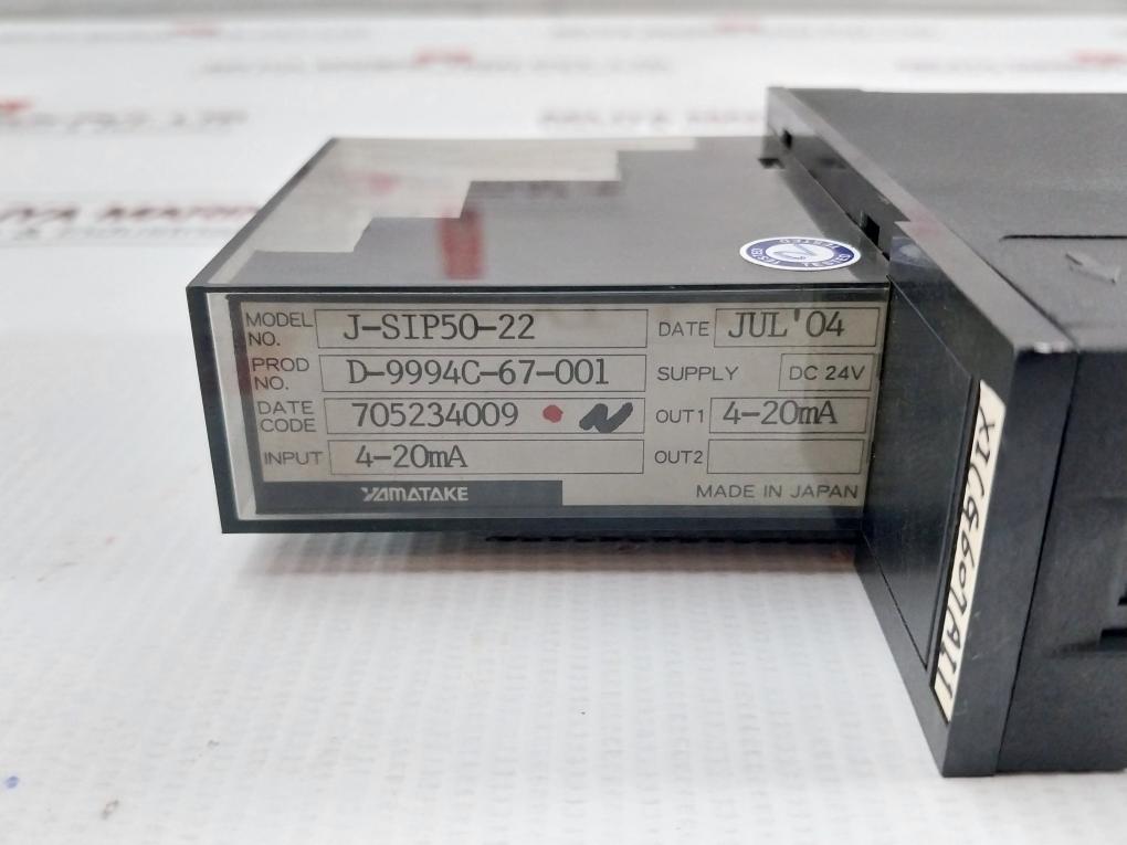 Yamatake-Signal-Isolator-Controller-Dc24V-J-sip50-22-209813-9