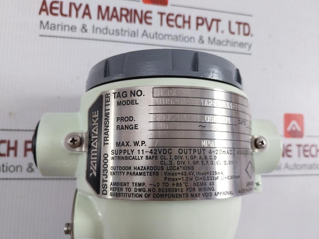 Yamatake-honeywell-11-42Vdc-Dstj300-Pressure-Transmitter-Jtd920A-1E1A2-cxxx1-t1-209315-10