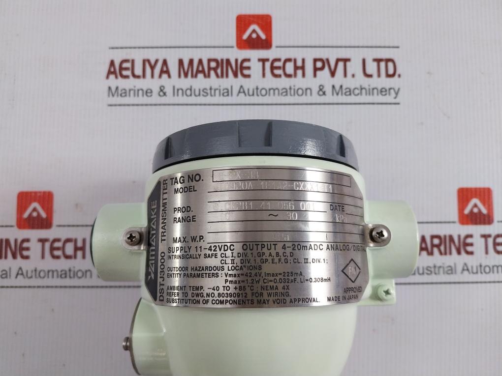 Yamatake-honeywell-11-42Vdc-Dstj300-Pressure-Transmitter-Jtd920A-1E1A2-cxxx1-t1-209315-9