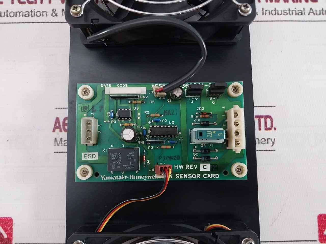 Yamatake-honeywell 80363001-001 Fan Sensor Card Assembly Rev C Dc24V 0.3A