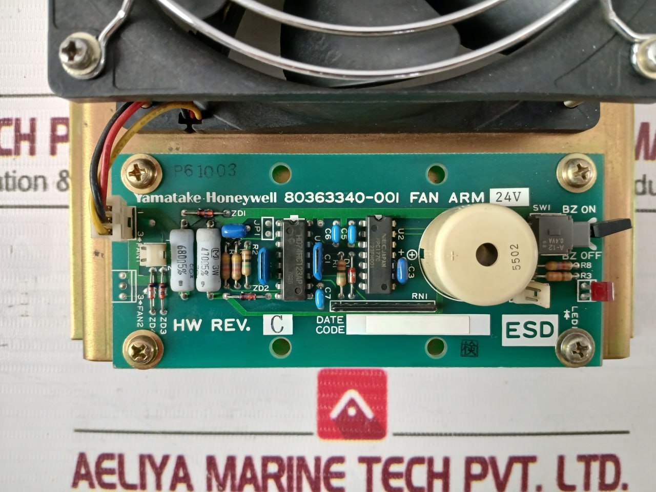 Yamatake-honeywell 80363340-001 Fan Assembly W/ Integrated Pcb Cndc24B4P-922 7W
