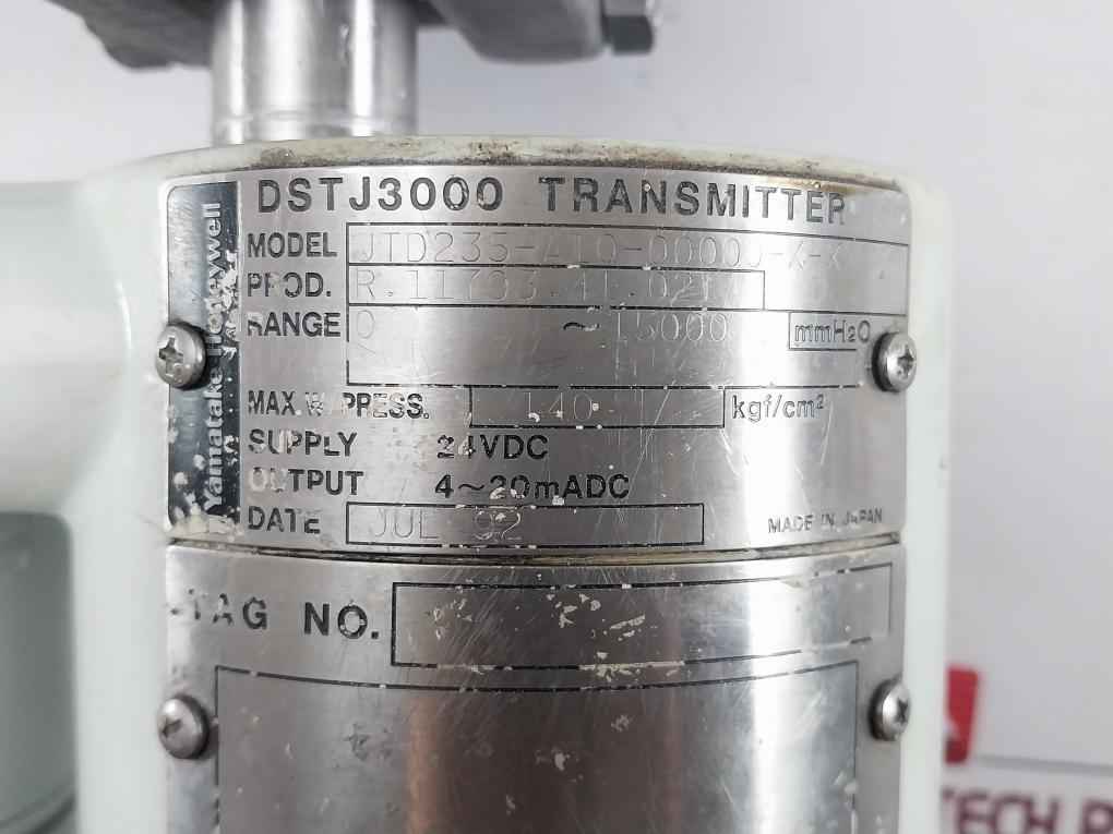 Yamatake-honeywell Dstj3000 Pressure Transmitter Jtd235-a1Q-00000-x-xx