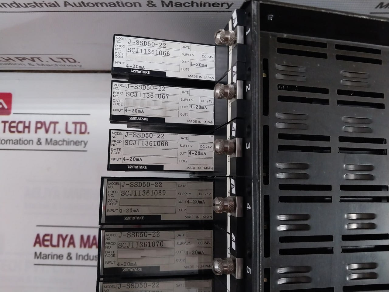 Yamatake-honeywell J-sfm10 Mc & Rack Assembly J-stc80-02 J-ssd50-22 Dc24V 4-20Ma