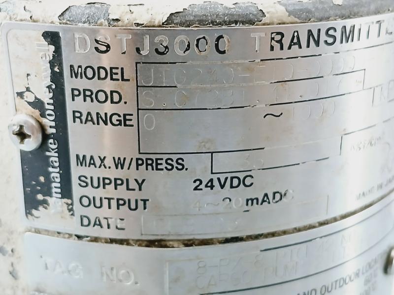 Yamatake-honeywell Jtg240-e1Q-00000-w2-xx Pressure Transmitter 24Vdc 239053317