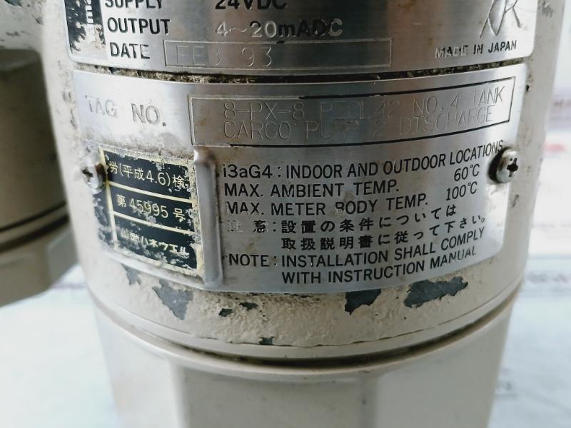 Yamatake-honeywell Jtg240-e1Q-00000-w2-xx Pressure Transmitter 24Vdc 239053317