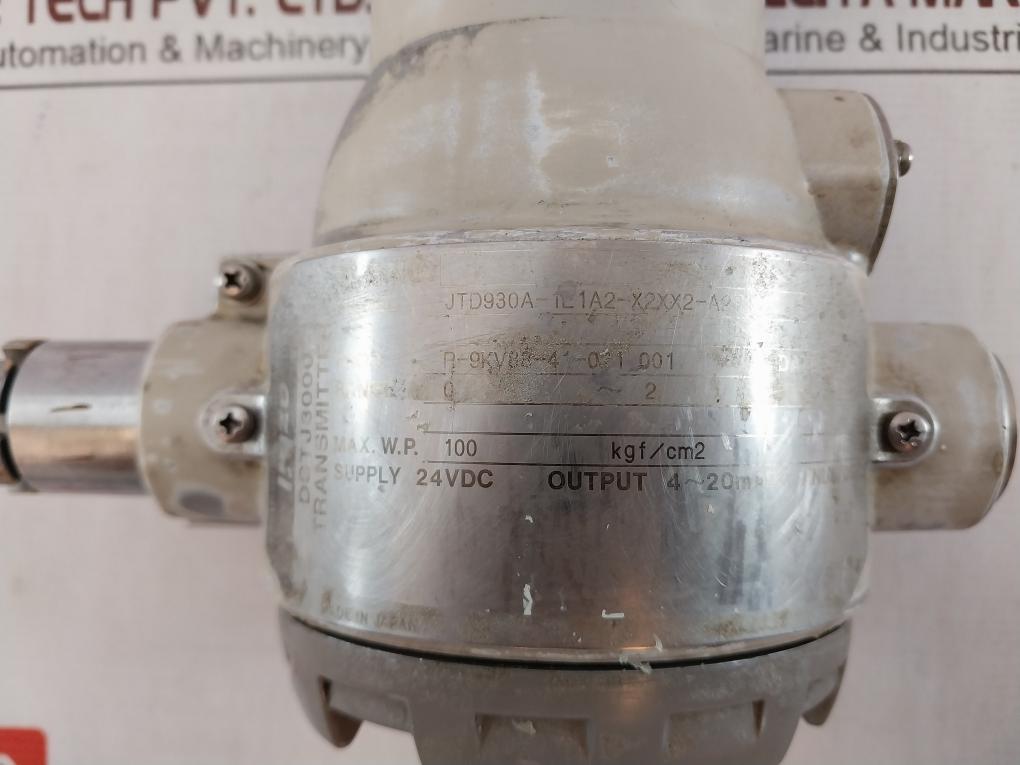 Yamatake Jtd930A-1L1A2-x2Xx2-a2T1U2 Dstj3000 Differential Pressure Transmitter