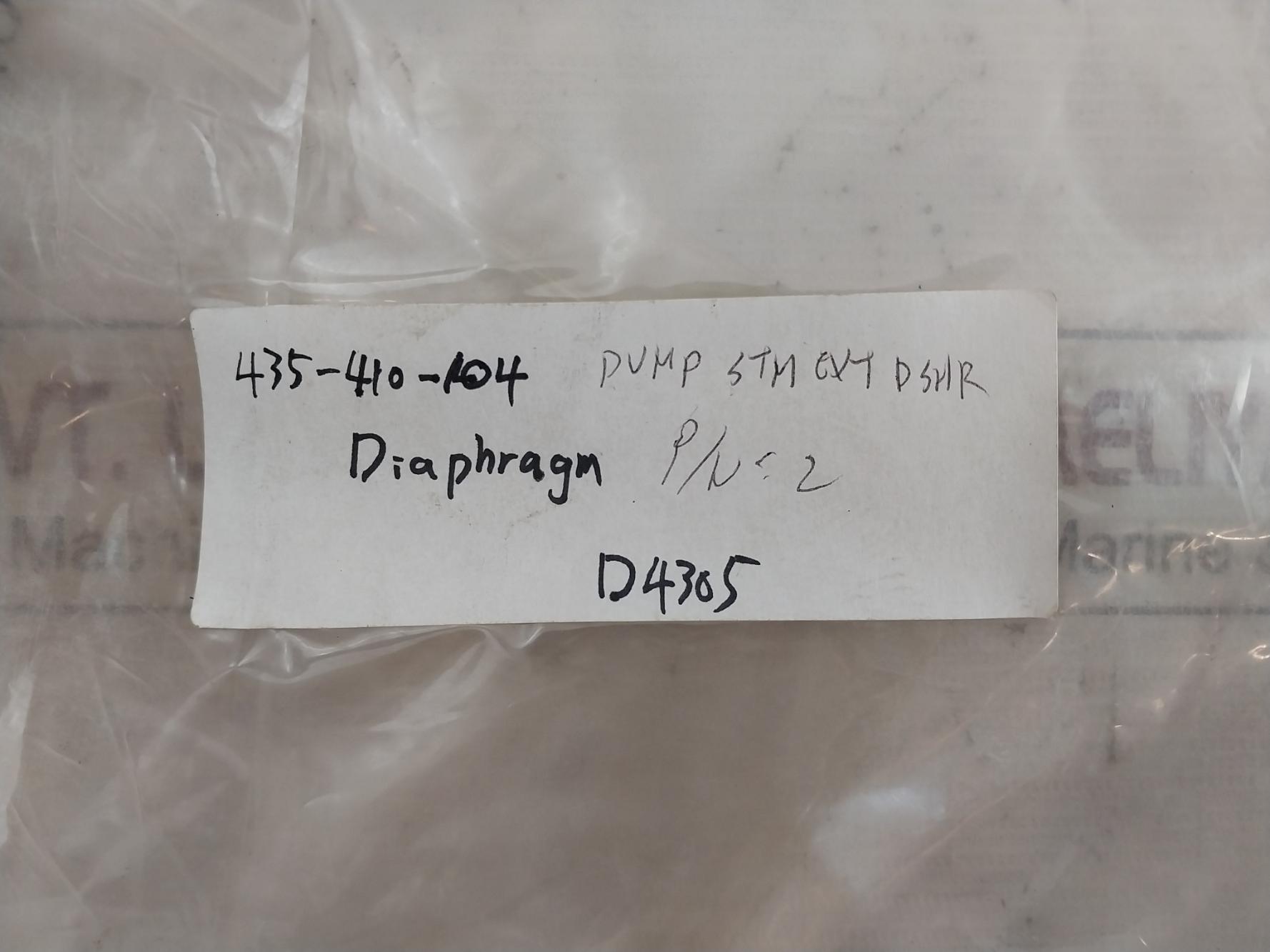 Yarway 435-410-104 Diaphragm Rubber Tp-343027-02