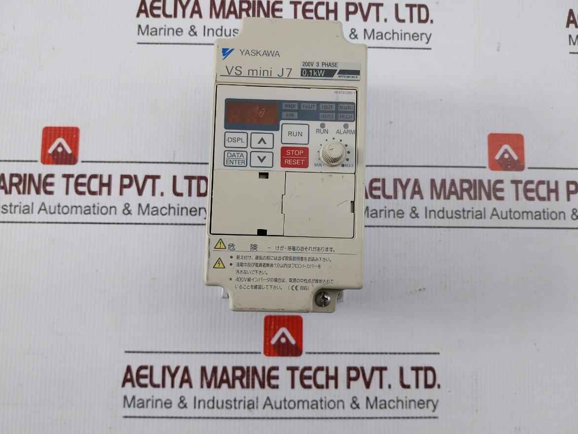 Yaskawa Electric Cimr-j7Aa20P1 3 Phase Vfd Inverter Drive 200-230V 50/60Hz 1.1A