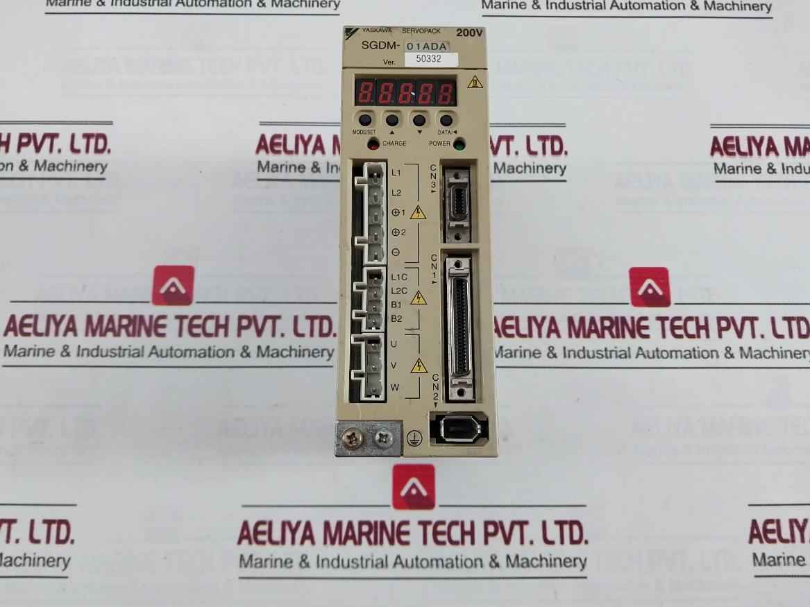 Yaskawa Electric Sgdm-01Ada Servo Drive 200-230V 50/60Hz 50332 (Not Working)