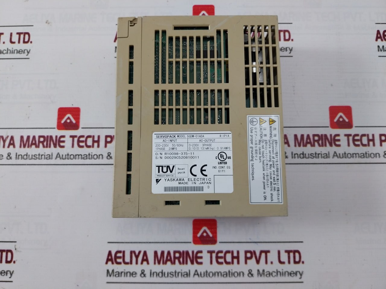 Yaskawa Electric Sgdm-01Ada Servopack Servo Drive 200-230V 50/60Hz