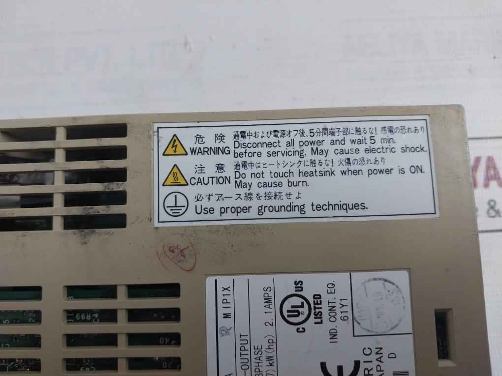 Yaskawa Electric Sgdm-02Ada Servo Drive 200-230V 50/60Hz 0-55C (Not Working)
