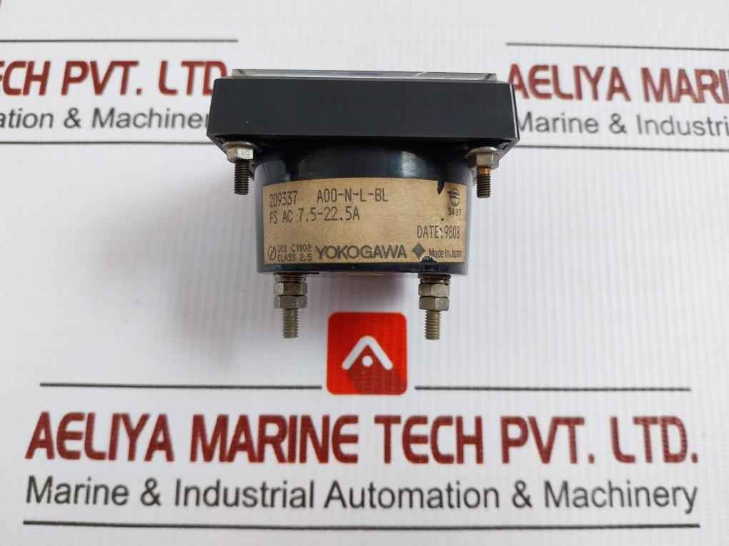 Yokogawa Analog Ampere Meter 0 To 22.5A A00-n-l-bl