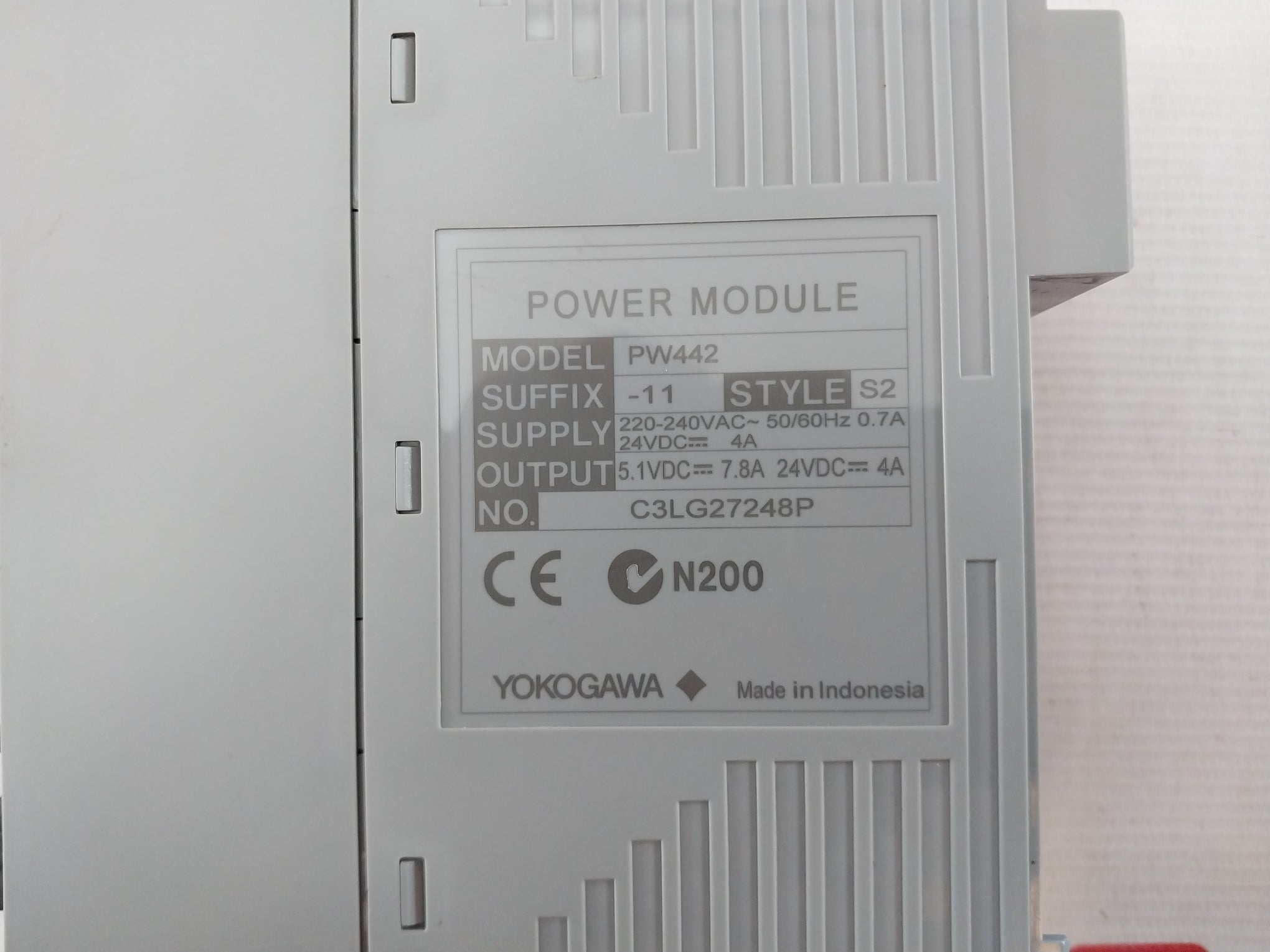 Yokogawa Avr10D Duplexed V Net Router Complete Plc Unit 2 Supply 220-240Vac