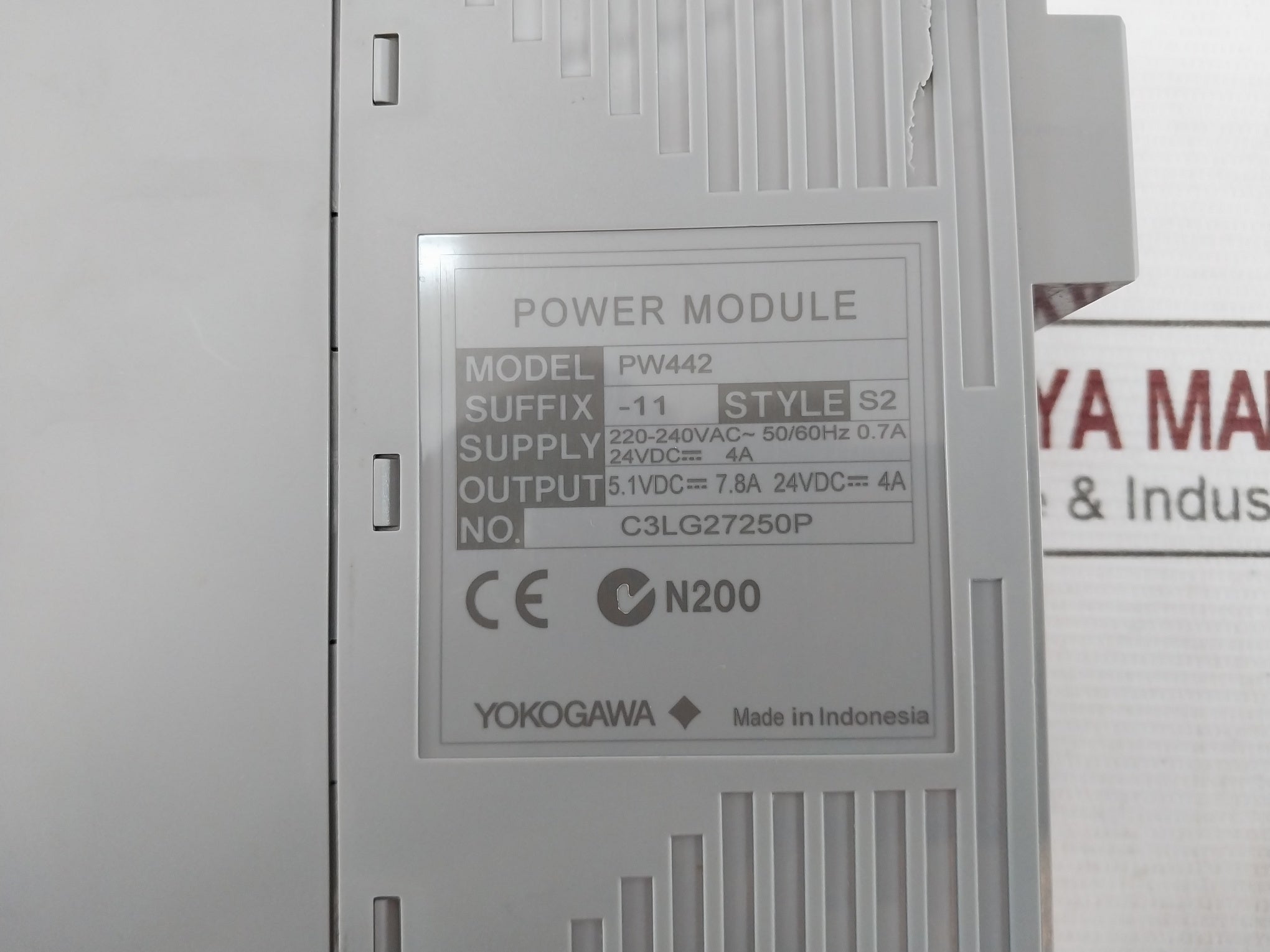 Yokogawa Avr10D Duplexed V Net Router Complete Plc Unit 2 Supply 220-240Vac