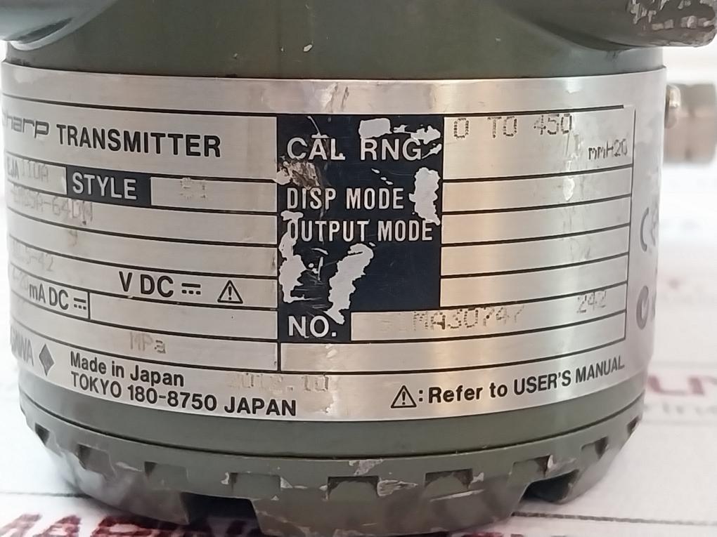 Yokogawa Eja110A-ems5A-64Dn Dpharp Transmitter 4-20Ma Dc 16 Mpa