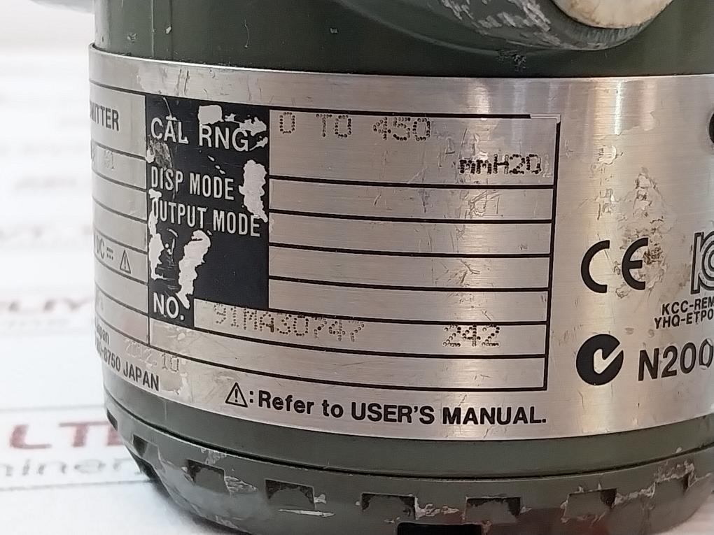Yokogawa Eja110A-ems5A-64Dn Dpharp Transmitter 4-20Ma Dc 16 Mpa