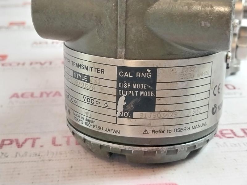 Yokogawa Eja110A Differential Pressure Transmitter 30V 10.5-30(42) Vdc 0.9W