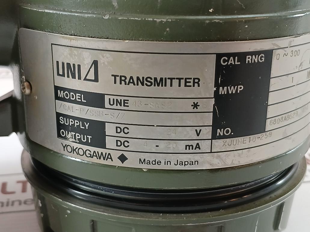 Yokogawa Pressure Transmitter 0-300 Kpa Une 43-sas2*B/Cal-p/Ssb-s/Z