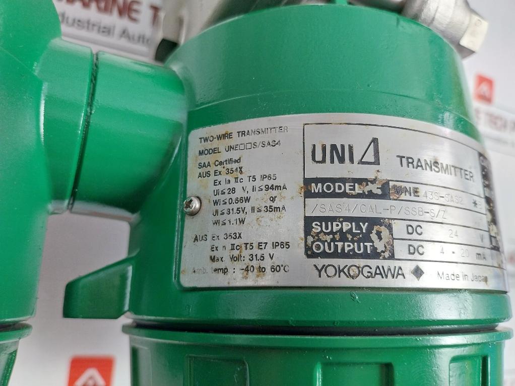 Yokogawa Pressure Transmitter Supply - 24 Vdc Une43S-sas2 *B -40 To 60?C