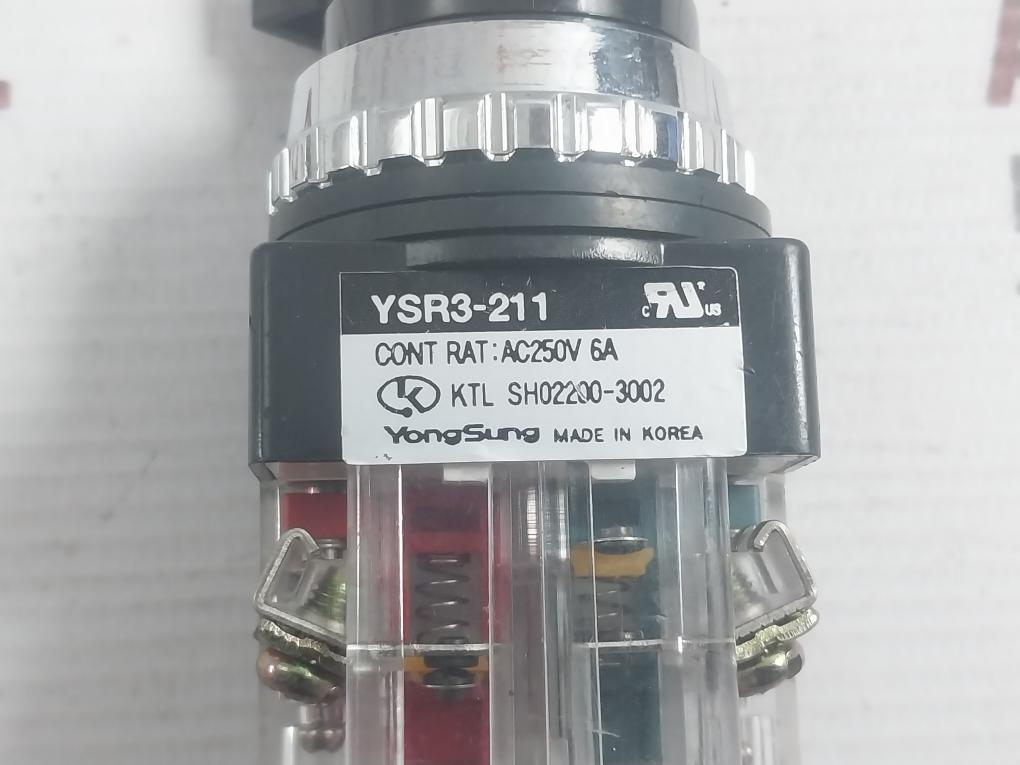 Rotary Selector Switch Ac250V 6A Yongsung Ysr3-211